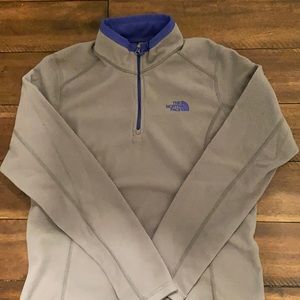 Women’s Gray North Face 1/4 Zip